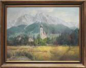 MÜLLER Erich Berglandschaft Mit Dorfkirche MÜLLER Erich Berglandschaft Mit Dorfkirche