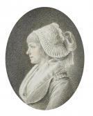 MÜLLER Johann Jakob Set Of Three Portraits In Profile MÜLLER Johann Jakob Set Of Three Portraits In Profile