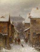 MAAS Lorenz Paesaggio Invernale Nel Taunus Con La Fortezza Di Falkenstein MAAS Lorenz Paesaggio Invernale Nel Taunus Con La Fortezza Di Falkenstein
