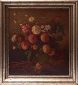 maassen hubert josef Kugelige Tonvase Mit Herbstlichem Asternstrauß maassen hubert josef Kugelige Tonvase Mit Herbstlichem Asternstrauß