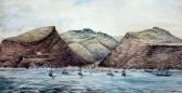 MACALLUM John Thomas Hamilton James```````` Town St Helena Watercolour,
Heightened With White MACALLUM John Thomas Hamilton James```````` Town St Helena Watercolour,
Heightened With White
