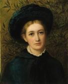 MACARTHEY Portrait Of A Lady In A Green Hat MACARTHEY Portrait Of A Lady In A Green Hat