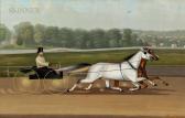 MACAULIFFE John Mr. Claflin Driving His Team On The Fleetwood Race Track MACAULIFFE John Mr. Claflin Driving His Team On The Fleetwood Race Track