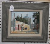 MACDONALD Jack Street Scene With Figures And Buildings MACDONALD Jack Street Scene With Figures And Buildings
