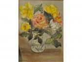 MACDONALD A.M. Two Still Life Flower Studies MACDONALD A.M. Two Still Life Flower Studies