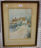 MACDONALD J. Tim Landscape With Cottage And Lady On A Path MACDONALD J. Tim Landscape With Cottage And Lady On A Path