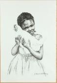 MACDONALD J.Henry Girl With Chicken MACDONALD J.Henry Girl With Chicken