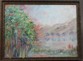 MACDOUGALL Coulquhon An Impressionist Mountainous Loch Scene MACDOUGALL Coulquhon An Impressionist Mountainous Loch Scene