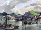 MACE John Edmund Harbour Scene With Fishing Boats To Foreground MACE John Edmund Harbour Scene With Fishing Boats To Foreground