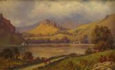 MACINTOSH John Macintosh Lakeland Scene With Figures MACINTOSH John Macintosh Lakeland Scene With Figures