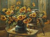 MacKENZIE Frank J. Still-life Of Sunflowers In A Jug MacKENZIE Frank J. Still-life Of Sunflowers In A Jug