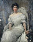 MACKENZIE William Gibbs Portrait Of Miss Mary Mckean MACKENZIE William Gibbs Portrait Of Miss Mary Mckean