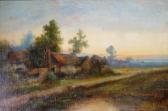 MACKINLEY Charles A View Of A Farm At Sunset MACKINLEY Charles A View Of A Farm At Sunset