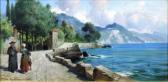 MACKLIN Thomas Eyre Italian Lake Scene At Rupullo MACKLIN Thomas Eyre Italian Lake Scene At Rupullo