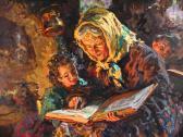 MADONINI Giovanni Reading To Children MADONINI Giovanni Reading To Children