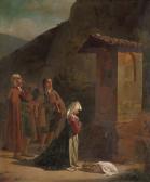 MAES Jan Baptist Lodewijk Musicians By A Roadside Chapel MAES Jan Baptist Lodewijk Musicians By A Roadside Chapel