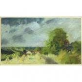 MAFLIN John Impressionist View Of A Cottage In The Downs MAFLIN John Impressionist View Of A Cottage In The Downs