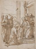 MAGANZA Alessandro Le Christ Recevant La Bénédiction De La Vierge MAGANZA Alessandro Le Christ Recevant La Bénédiction De La Vierge