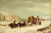 MAGGS John Charles The Bath-london Mail Coach, Winter MAGGS John Charles The Bath-london Mail Coach, Winter