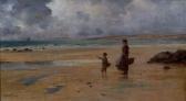 MAGINNIS Charles Donagh A Mother And Child On A Beach Looking Out To Sea MAGINNIS Charles Donagh A Mother And Child On A Beach Looking Out To Sea