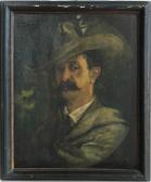 MAGISTRETTI Emilio Ritratto Di Uomo Con Cappello MAGISTRETTI Emilio Ritratto Di Uomo Con Cappello