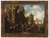 MAGNASCO Alessandro Soldiers Playing Cards Among Ruins MAGNASCO Alessandro Soldiers Playing Cards Among Ruins