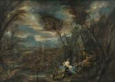 MAGNASCO IL LISSANDRO Alessandro Ein Faun Und Eine Satyrin Spielen Musik In Der Nähe Eines Klassischen Grabmals Inmitten Einer Waldlandschaft, Mit Einer Herme In Der Ferne MAGNASCO IL LISSANDRO Alessandro Ein Faun Und Eine Satyrin Spielen Musik In Der Nähe Eines Klassischen Grabmals Inmitten Einer Waldlandschaft, Mit Einer Herme In Der Ferne