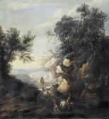 MAGNASCO IL LISSANDRO Alessandro Südliche Landschaftspartie Mit Karren Und Figurenstaffage. MAGNASCO IL LISSANDRO Alessandro Südliche Landschaftspartie Mit Karren Und Figurenstaffage.