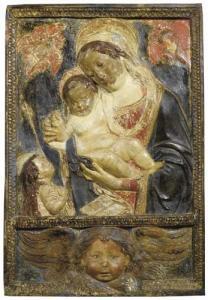 Benedetto Da Maiano - Madonna And Child With Angels.