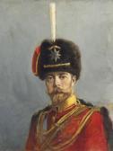 MAKOVSKI Aleksandr Vladimir. Study For A Portrait Of Emperor Nicholas Ii MAKOVSKI Aleksandr Vladimir. Study For A Portrait Of Emperor Nicholas Ii