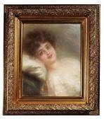 MAKOVSKI Konstantin Egorovich Konstantin Egorowitsch . Portrait Of A Lady. Her Head Lies On A White Pillow MAKOVSKI Konstantin Egorovich Konstantin Egorowitsch . Portrait Of A Lady. Her Head Lies On A White Pillow
