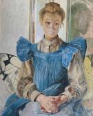 MALCZEWSKI Jacek Julia, The Artist's Daughter, Sitting On A Chair In The Shape Of A Butterfly MALCZEWSKI Jacek Julia, The Artist's Daughter, Sitting On A Chair In The Shape Of A Butterfly