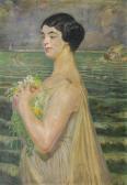 MALCZEWSKI Jacek Woman By The Sea MALCZEWSKI Jacek Woman By The Sea