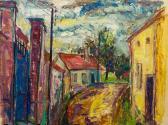 MALHERBE Claude Street Scene MALHERBE Claude Street Scene