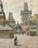 MALINSKY Jaroslav At The Charles Bridge In Lesser Town MALINSKY Jaroslav At The Charles Bridge In Lesser Town