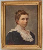 MALLET A. Portrait De Jeune Femme MALLET A. Portrait De Jeune Femme