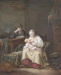 Jean Baptiste Mallet - The Young Mother