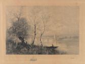 MALLET Paul Pêcheur Au Bord De La Rivière MALLET Paul Pêcheur Au Bord De La Rivière