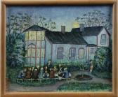 MALMBERG Hans H. Trädgårdsfesten På Villa Solhem, Osby MALMBERG Hans H. Trädgårdsfesten På Villa Solhem, Osby