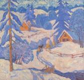 MALYSHEV Gennady Winter Landscape And Riverside MALYSHEV Gennady Winter Landscape And Riverside