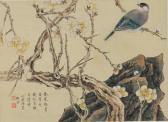 MAN Lu Xiao Songbird On Prunus Branch MAN Lu Xiao Songbird On Prunus Branch