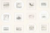 MANAREY Thelma Alberta Set Of Twelve Etchings MANAREY Thelma Alberta Set Of Twelve Etchings