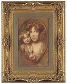 manatschek m. Portrait Of Elisabeth, Queen Of The Belgians (1876-1965) And Herdaughter Maria José, Princess Of Belgium Later Queen Of Italy(1906-2001) manatschek m. Portrait Of Elisabeth, Queen Of The Belgians (1876-1965) And Herdaughter Maria José, Princess Of Belgium Later Queen Of Italy(1906-2001)