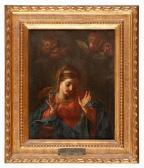 MANCINI Francesco Vergine Orante Con Cherubini MANCINI Francesco Vergine Orante Con Cherubini