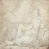 MANDELBERG Johan Edvard Allegories With A Sitting Woman MANDELBERG Johan Edvard Allegories With A Sitting Woman