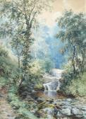 MANDER William Henry Welsh Landscape With Waterfall MANDER William Henry Welsh Landscape With Waterfall
