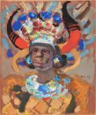 MANE-KATZ Portrait Of A South African Rickshaw Boy MANE-KATZ Portrait Of A South African Rickshaw Boy