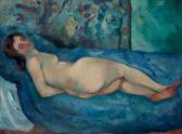 MANGUIN Henri Charles Le Sommeil Ou Nu Bleu MANGUIN Henri Charles Le Sommeil Ou Nu Bleu
