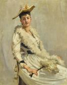 MANN Alexander Portrait Of Mademoiselle B. MANN Alexander Portrait Of Mademoiselle B.