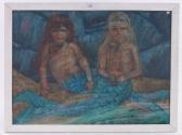 Mann Maurice Studies Of Children At The Beach Mann Maurice Studies Of Children At The Beach